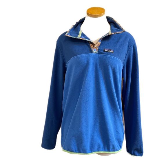 Patagonia Mens Micro D Snap T Pullover Shirt Bayou Blue Size Medium - Picture 3 of 11